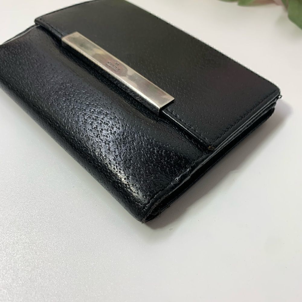 Authentic GUCCI Leather Compact Wallet - Picture 7 of 13